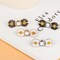 Pant Waist Tightener, Detachable Jean Buttons for Loose Jeans, No Sew and No Tools Button Pins for Jeans, Adjustable Jean Buttons Pins, Daisy Flower Instant Pants Button Tightener 4 Sets